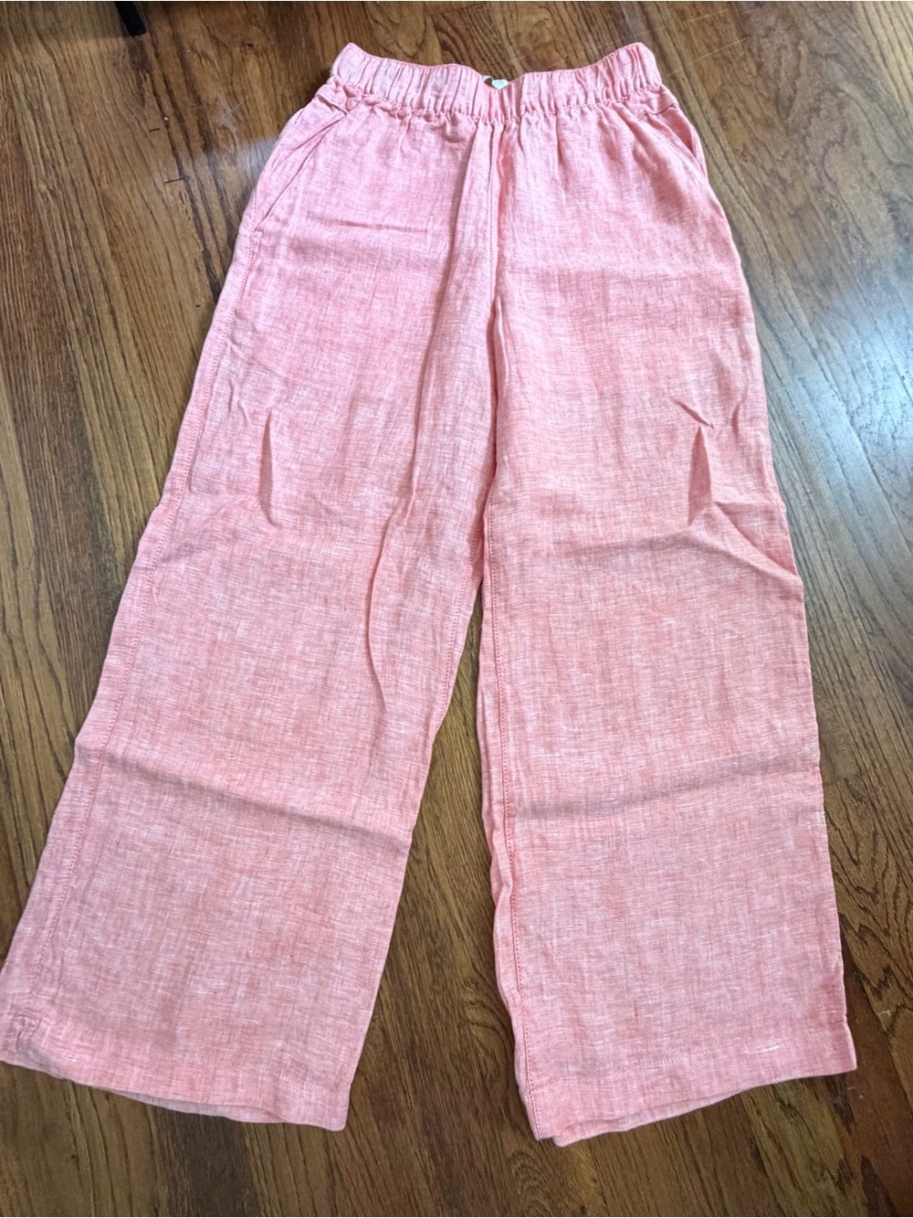 *Cynthia Rowley Peach Wide-Leg 100% Linen Pants Women’s Size XS